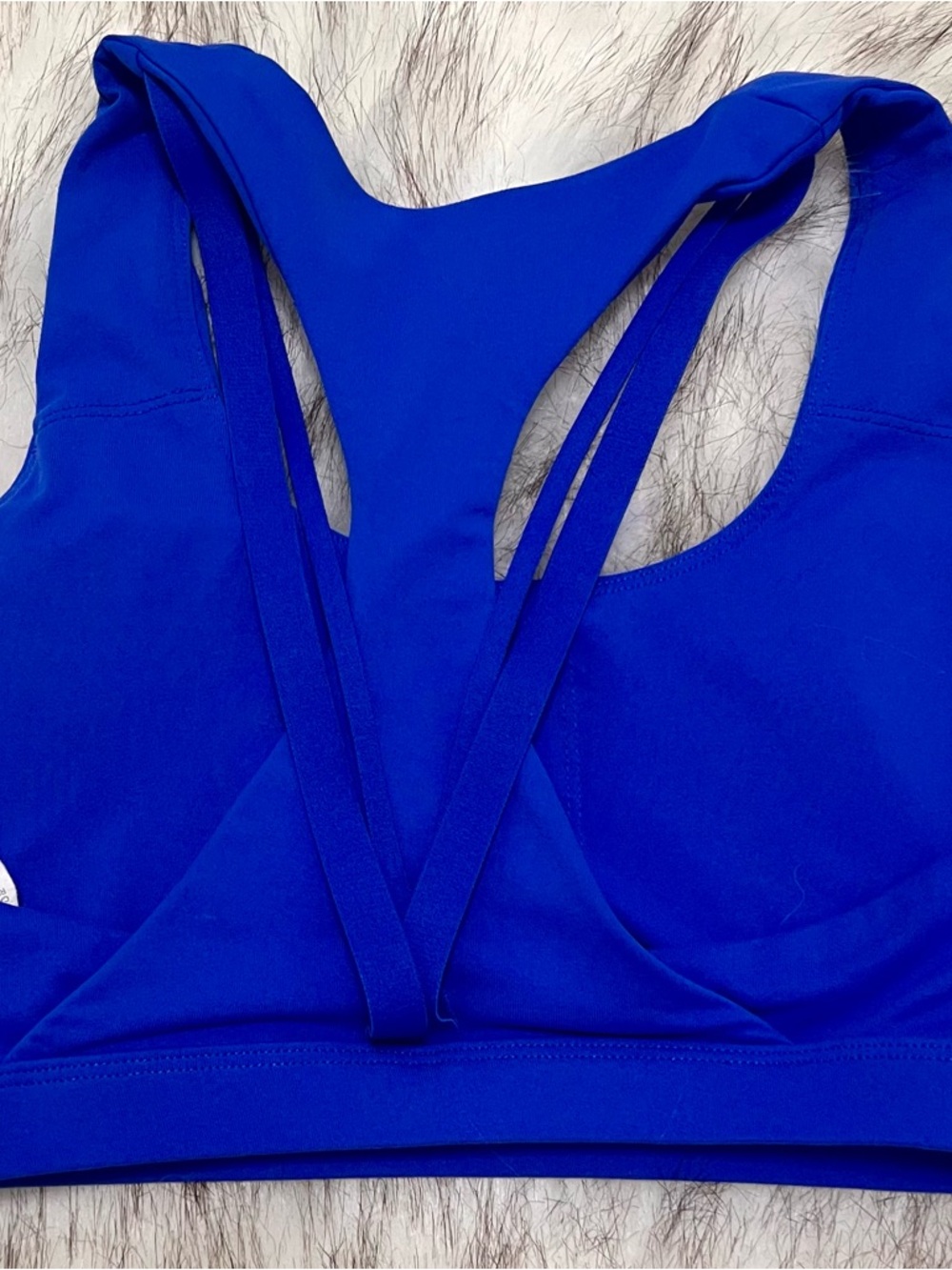 Fabletics Royal Blue Racerback Sports Bra - Picture 4 of 7